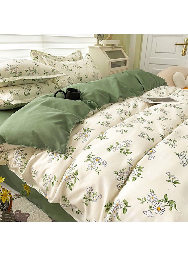 4-Piece Bedding Set which includes 1 Quilt Cover 1 Sheet 2 Pillowcase 220*240cm