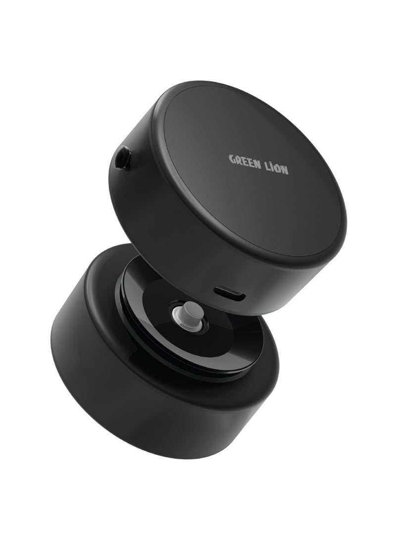 Auto-Suction Phone Holder / 1.5 KG Adsorption Force / N52 Strong Magnets / One Handed Operation / Compact Design / Maximum Flexibility / 30 Days Working Time - Black