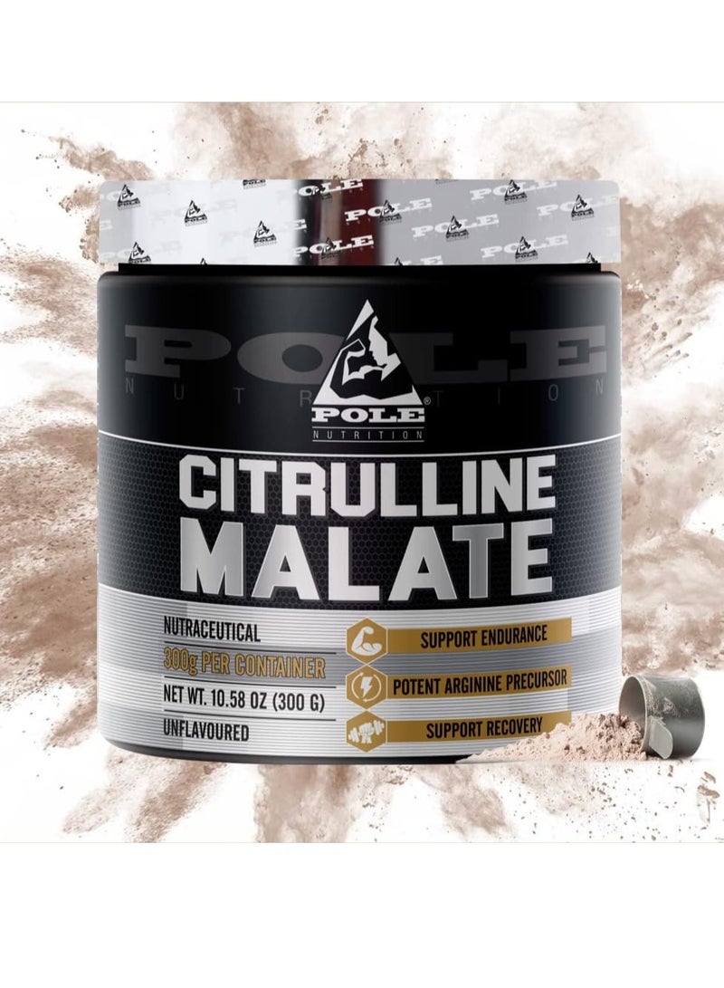 Citrulline Malate 300g - Enhances Exercise Performance & Cardiovascular Health