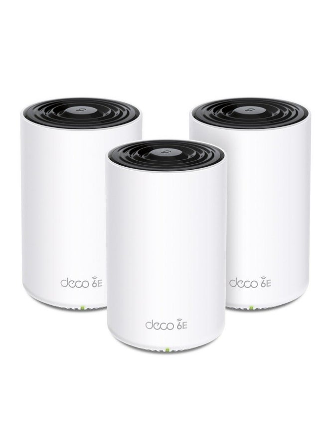 Deco XE75 - Whole Home Mesh WiFi 6E System Dual Band (3-Pack) White/Black