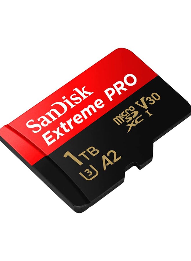 Extreme PRO microSDXC UHS-I Memory Card 1 TB + Adapter & RescuePRO Deluxe (for Smartphones, Action Cameras or Drones, A2, Class 10, V30, U3, 200 MB/s Transfer) 1 TB