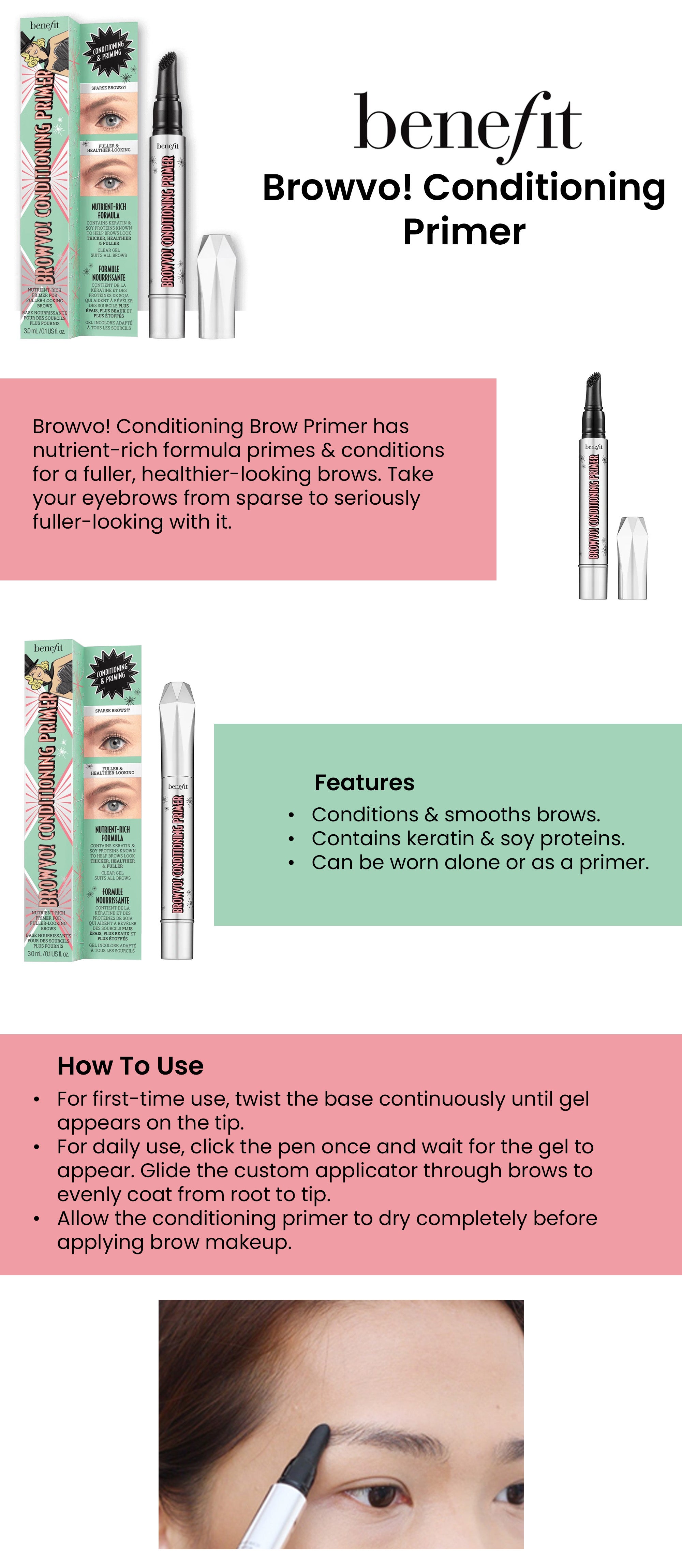 Browvo Conditioning Brow Primer Silver/Black