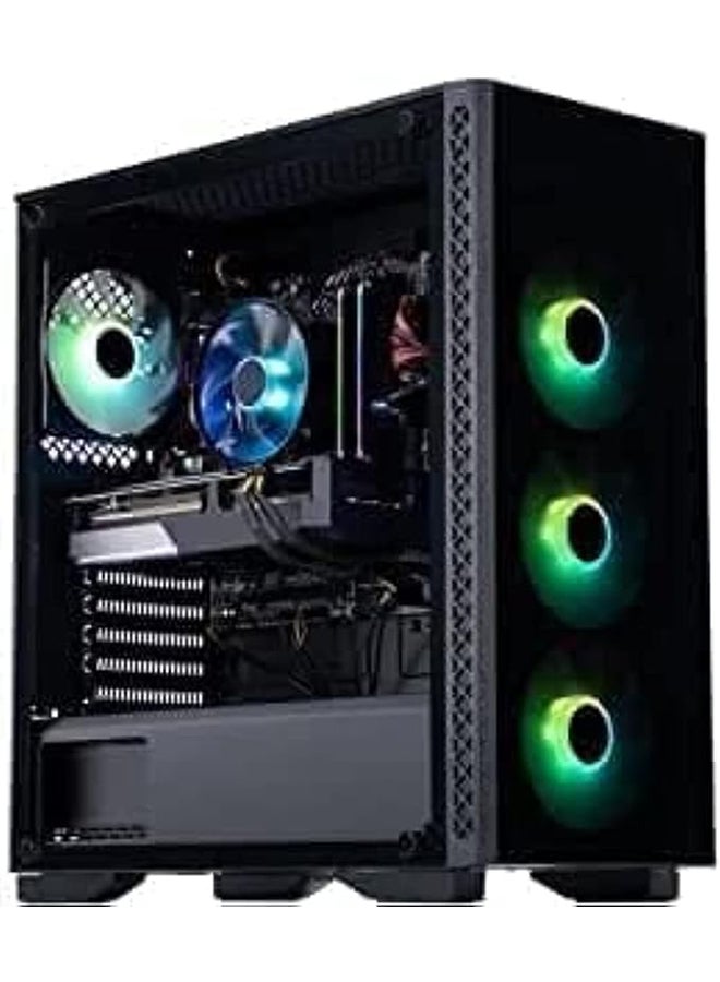 Gaming PC Intel i5-12400F, 16GB DDR4, Nvidia GTX 1650, 500GB NVME M.2 SSD + 1TB HDD, Windows 10 pro, RGB Gaming Computer PC (i5-12400F, GTX 1650) S5 GTX 1650 i5-12400F