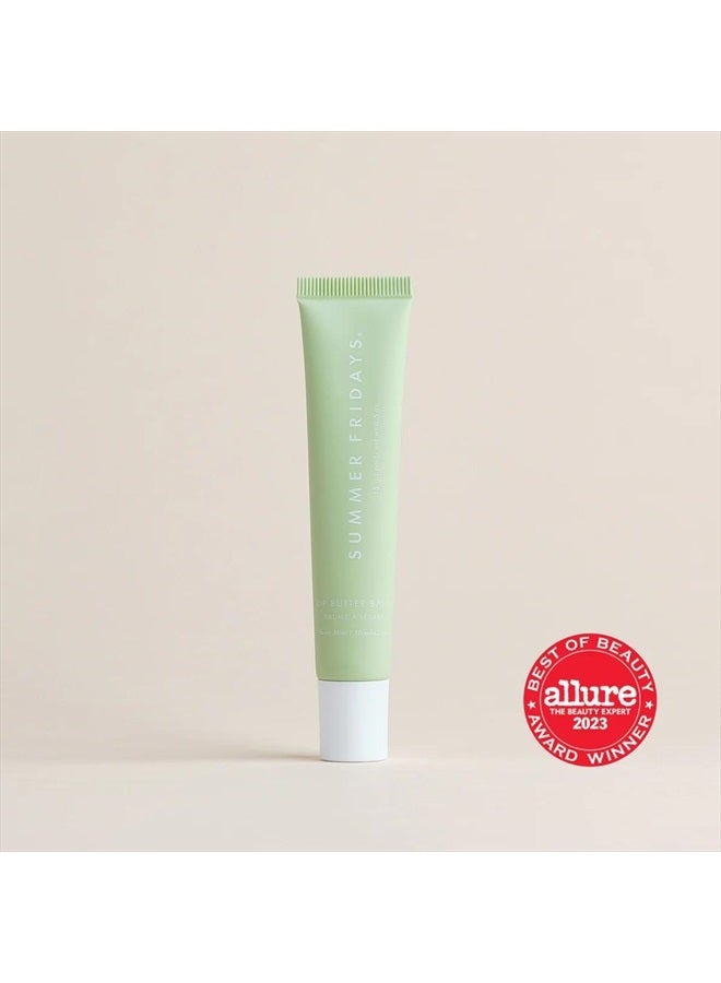 Lip Butter Balm - Conditioning Lip Mask and Lip Balm for Instant Moisture, Shine and Hydration - Sheer-Tinted, Soothing Lip Care - Sweet Mint (.5 Oz)