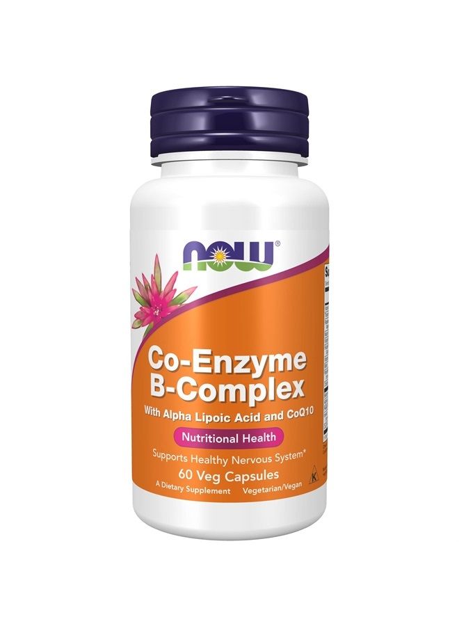 Supplements, Co-Enzyme B Complex with Alpha Lipoic Acid and CoQ10, Nutritional Health, 60 Veg Capsules