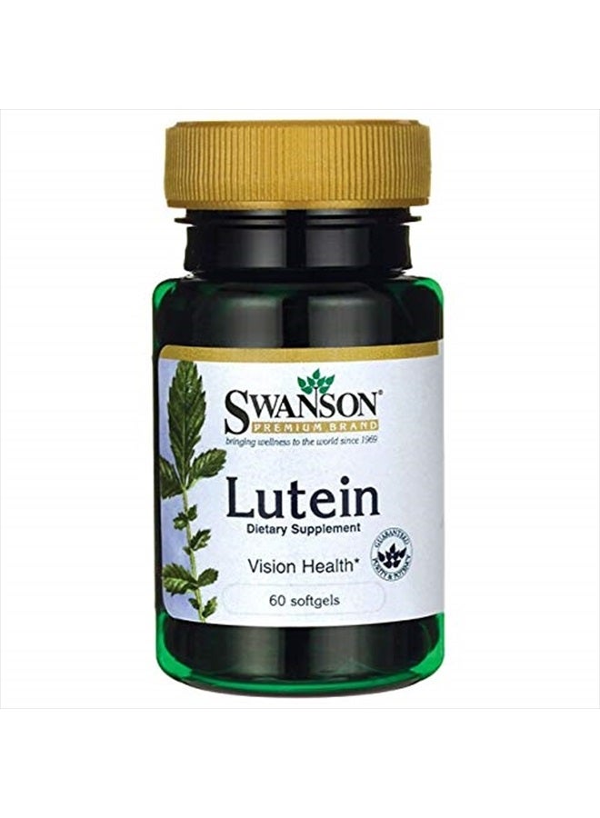 Lutein 20 Milligrams 60 Sgels