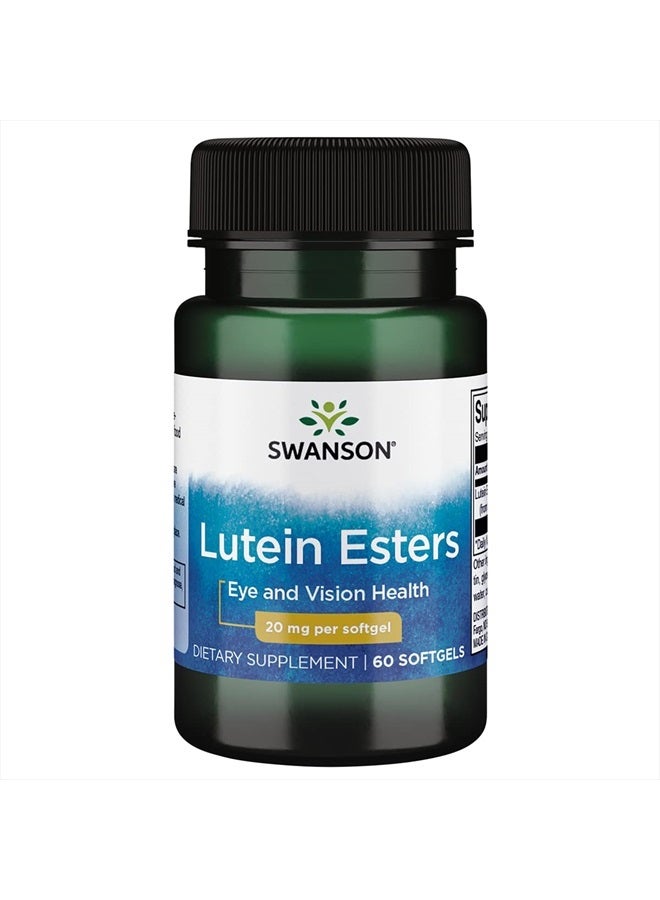 Lutein 20 Milligrams 60 Sgels