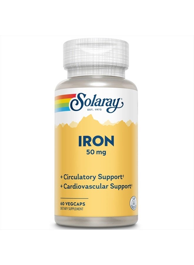 Solaray Iron 50mg | 60 CT