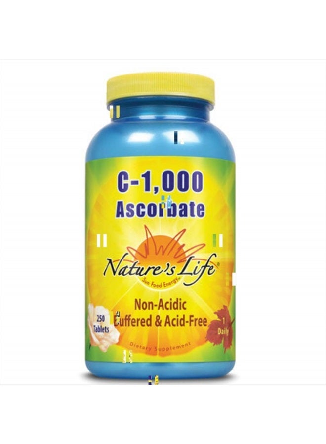 C-1,000 Ascorbate | 250 ct