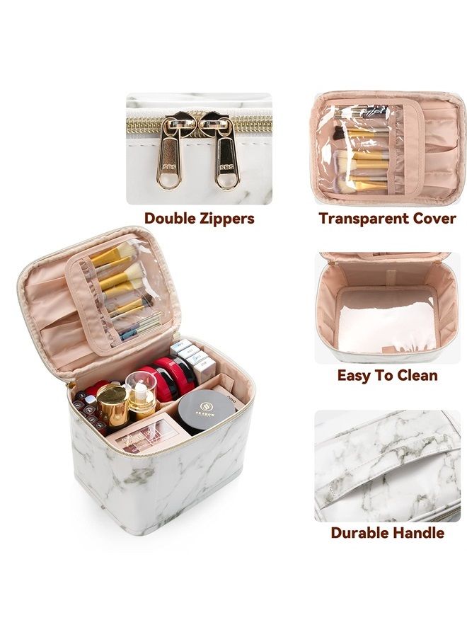 Makeup Bag Organizer, Travel Makeup Bags Cosmetic Bag For Women Girls Large Capacity Toiletry Bag For Skincare Cosmetics Toiletries-Black