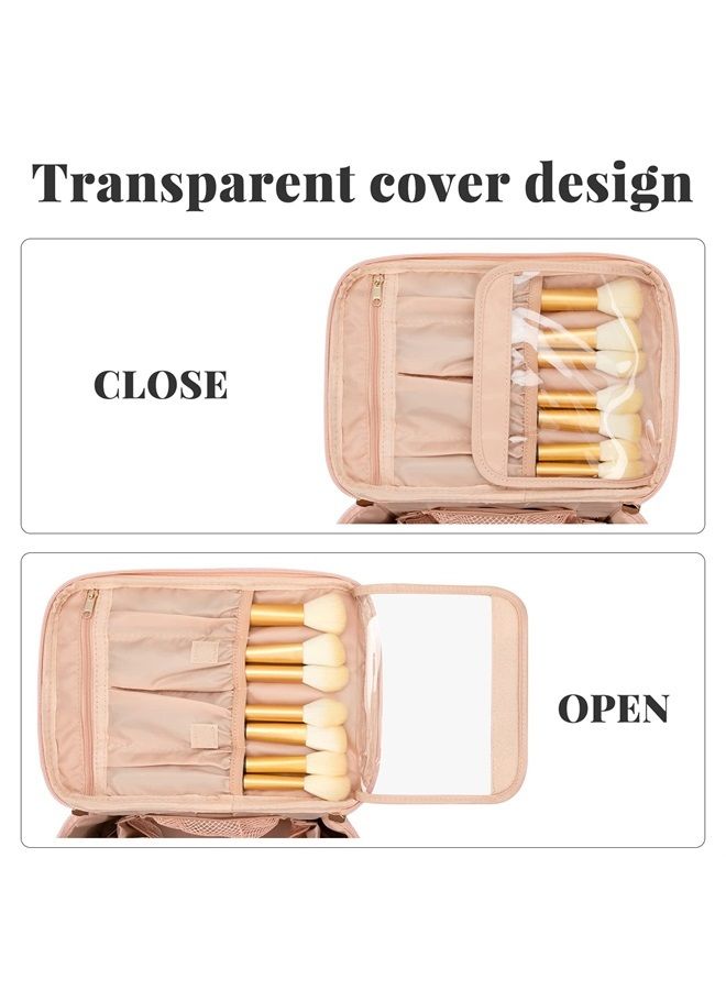 Makeup Bag, Large Travel Makeup Bag Cosmetic Bags for Women Traveling Washable Make Up Bag Organizer Case -Large Pink