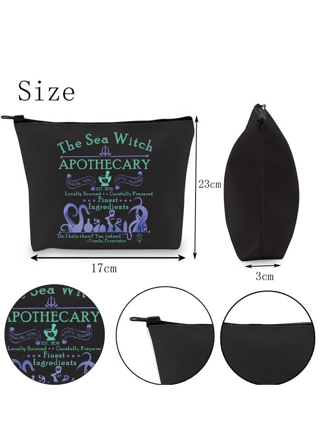 Sea Witch Apothecary Gift Little Mermaid Inspired Gift Halloween Villain Cosmetic Bag (The Sea Witch Cosmetic Bag)