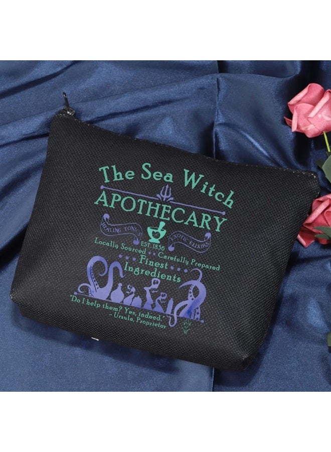 Sea Witch Apothecary Gift Little Mermaid Inspired Gift Halloween Villain Cosmetic Bag (The Sea Witch Cosmetic Bag)