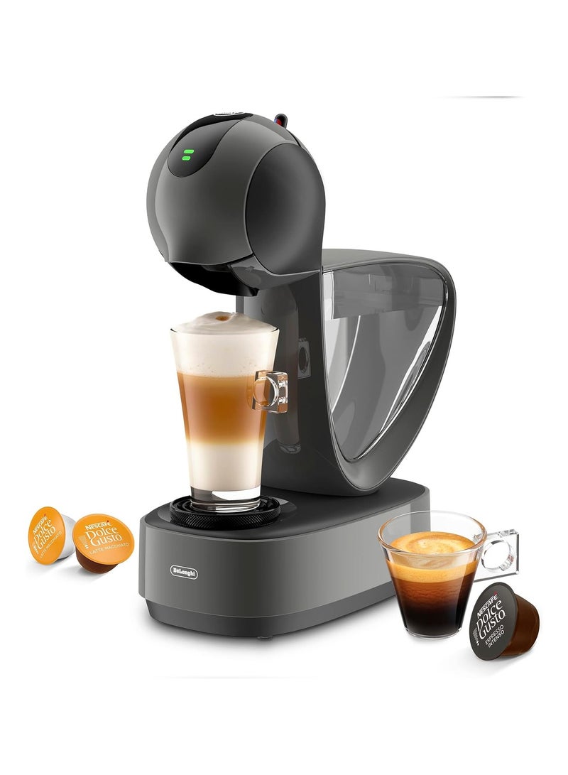 Nescafe Dolce Gusto INFINISSIMA Touch Automatic Coffee Machine - Compact Design with 15-Bar Pump Pressure, XL Function, and Easy Cleaning 1.2 L 1600 W EDG268.GY Grey