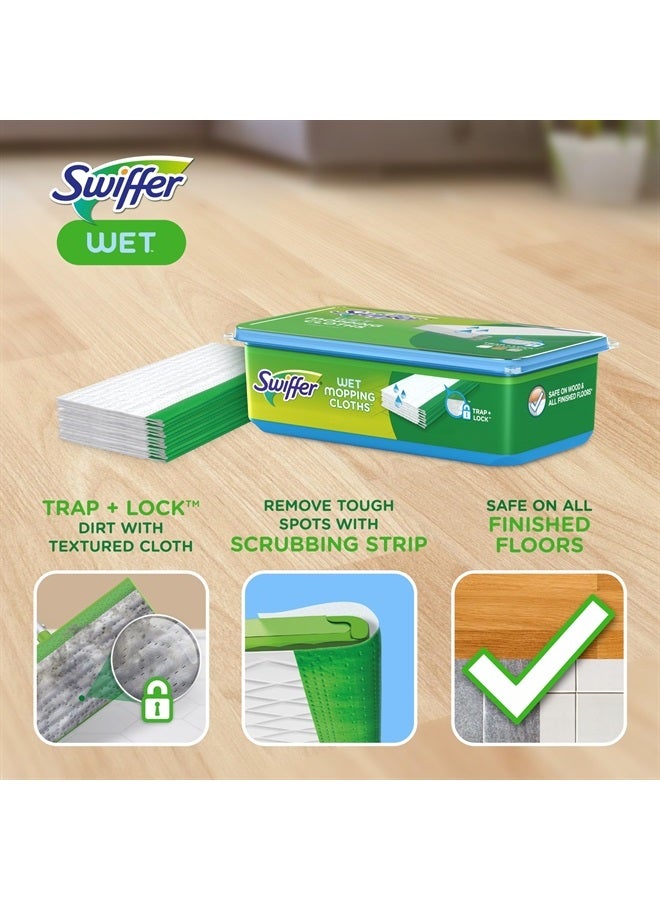 Sweeper Wet Mopping Cloths, Open-Window Fresh, 24 count