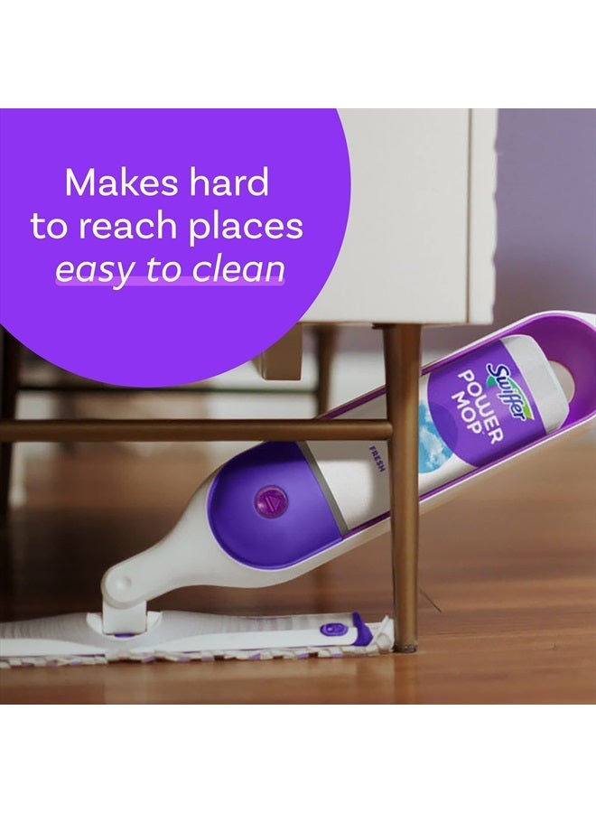 PowerMop Multi-Surface Mop Kit for Floor Cleaning, Fresh Scent, Mopping Kit Includes PowerMop, 2 Mopping Pad Refills, 1 Floor Cleaning Solution with Fresh Scent and 2 Batteries