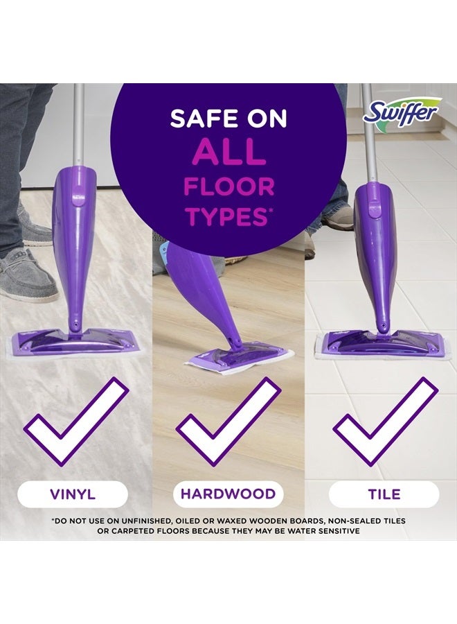 WetJet Hardwood Floor Cleaner Spray Mop Pad Refill, Multi Surface, 24 Count