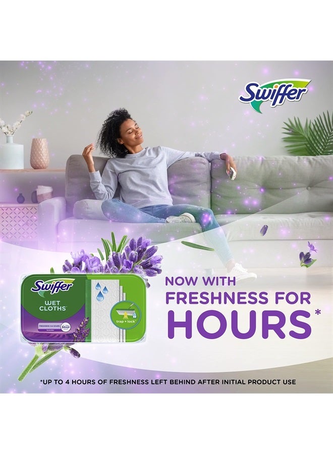 Sweeper, Wet Mopping Pad Refills, Febreze Lavender Vanilla & Comfort Scent, 24 Count (Pack of 1) Package May Vary