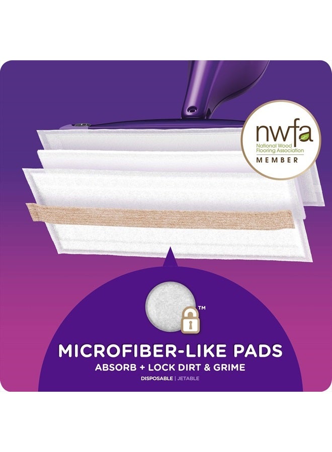 WetJet Mops for Floor Cleaning, Hardwood Floor Cleaner Spray Mop Pad Refill, 20 Count (Pack of 1)