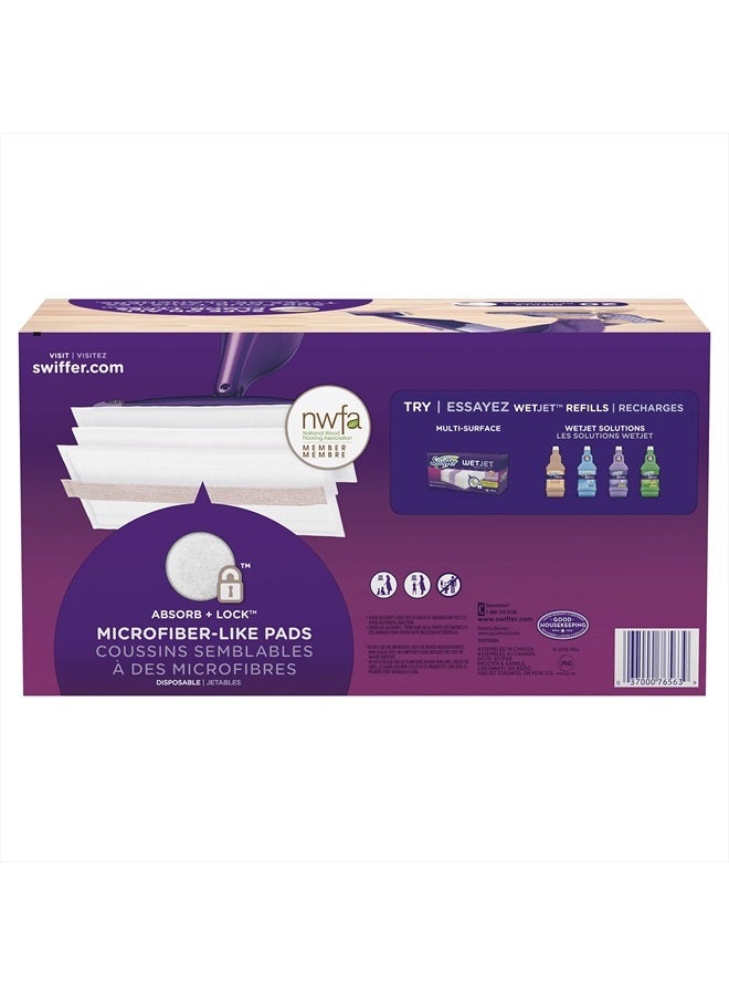 WetJet Mops for Floor Cleaning, Hardwood Floor Cleaner Spray Mop Pad Refill, 20 Count (Pack of 1)