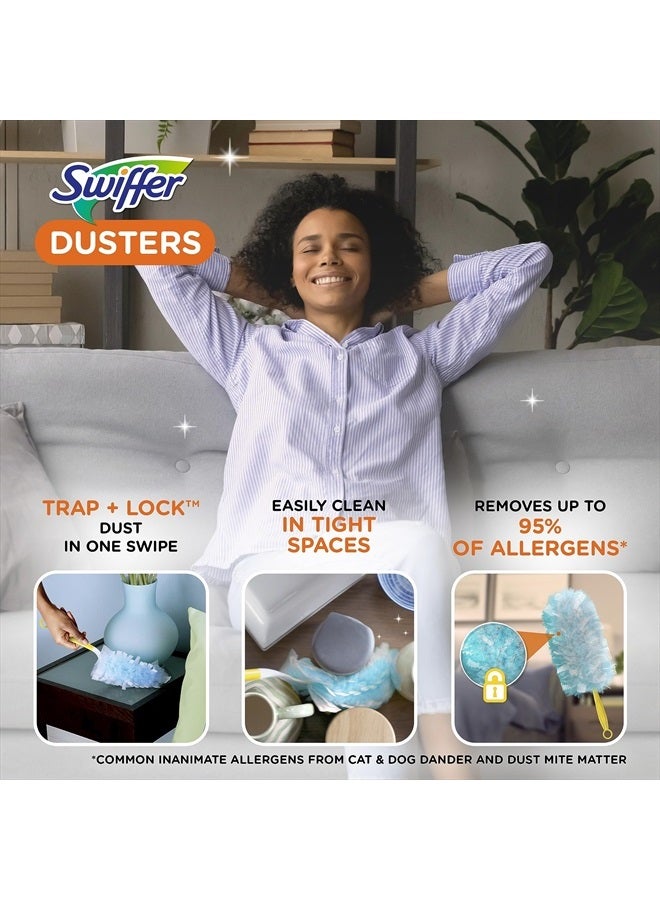 Feather Dusters Multi-Surface Duster Refills, Bamboo, White, 18 count