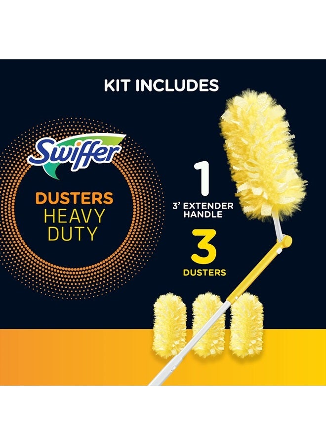 360 Dusters Extendable Handle Starter Kit, 3 Count Duster Refill