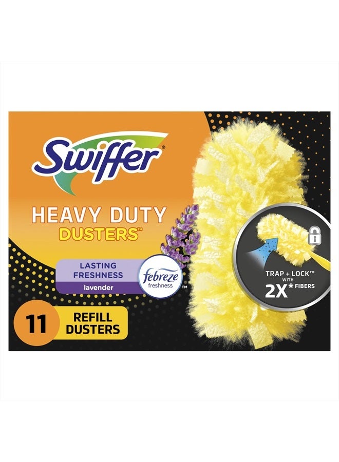 Dusters Heavy Duty Multi-Surface Duster Refills for Cleaning, Lavender Scent, 11 Count