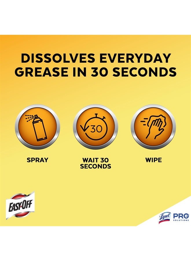 Easy-Off Fume Free Oven Cleaner Spray, Lemon, 24oz, Removes Grease