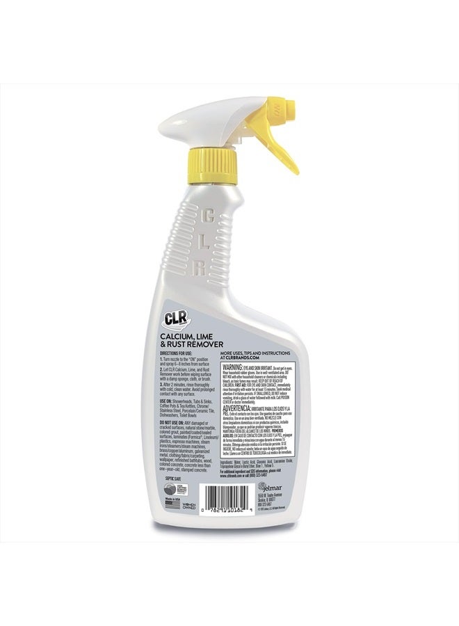 Calcium, Lime & Rust Remover, Blasts Calcium, Dissolves Lime Deposits, Zaps Stubborn Rust Stains and Hard Water Deposits, 26 Ounce Spray Bottle (Pack of 2)