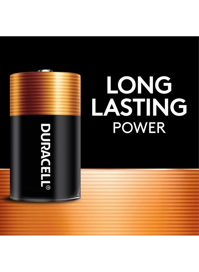 Duracell Coppertop D Batteries, 8 Count Pack, D Battery with Long-lasting Power, All-Purpose Alkaline D Battery for Household and Office Devices