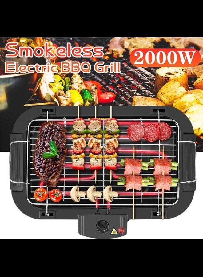 2in1 Electric Griddles Hot Pot Non-Stick Electric Grill Indoor Baking Flat Pan Hotpot  Grill BBQ Flat Griddle