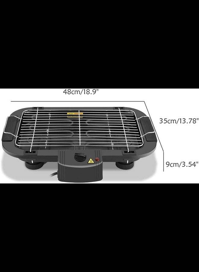 2in1 Electric Griddles Hot Pot Non-Stick Electric Grill Indoor Baking Flat Pan Hotpot  Grill BBQ Flat Griddle