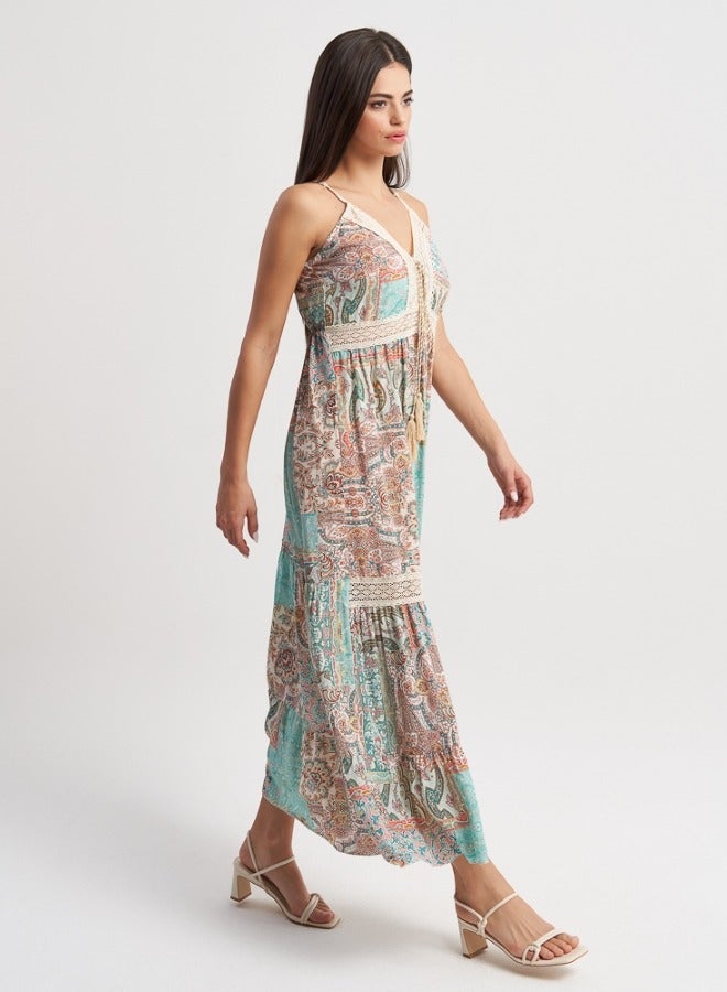 Patchwork Boho Maxi Dress
