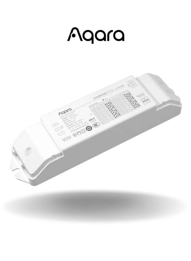 Aqara T1 Pro Smart Dimmer Controller, Adjustable Color Temperature, PWM Flicker-Free Dimming, Remote Control ,Dual Color Temperature Driver