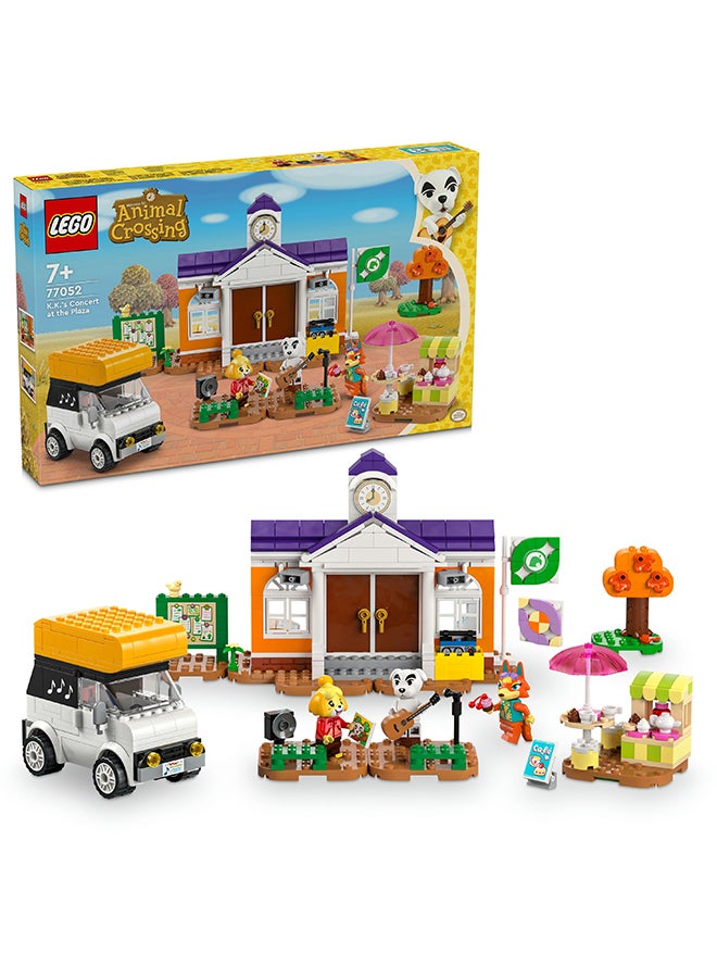 Animal Crossing K.K.’s Concert at the Plaza Building Toy for 7 Plus Year Old Girls and boys, with Café Playset, Figures and Vehicle from the Video Games, Pretend Play Gift for Kids 77052 LEGO