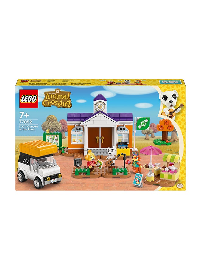 Animal Crossing K.K.’s Concert at the Plaza Building Toy for 7 Plus Year Old Girls and boys, with Café Playset, Figures and Vehicle from the Video Games, Pretend Play Gift for Kids 77052 LEGO