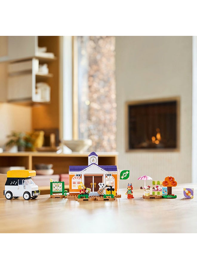 Animal Crossing K.K.’s Concert at the Plaza Building Toy for 7 Plus Year Old Girls and boys, with Café Playset, Figures and Vehicle from the Video Games, Pretend Play Gift for Kids 77052 LEGO