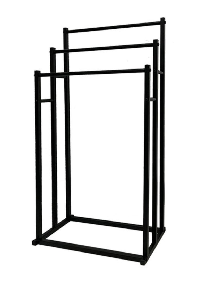 3-Tier Large Capacity Freestanding Metal Folding Towel Rack