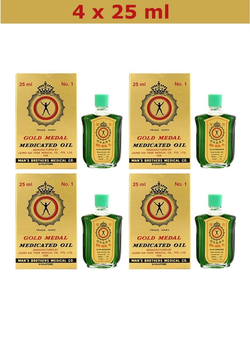 Medicated Oil 25 ml Pack Of 4