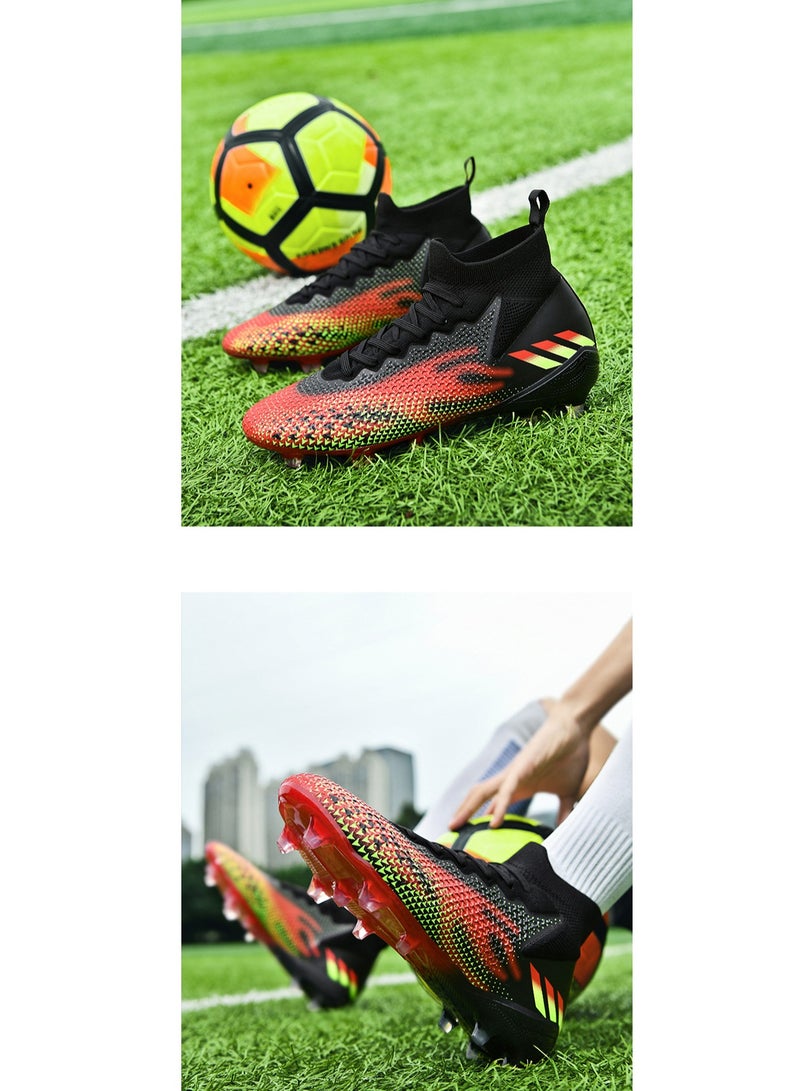 Men's football shoes, suitable for outdoor and indoor professional teenage boy football shoes, men's and women's universal football shoes.