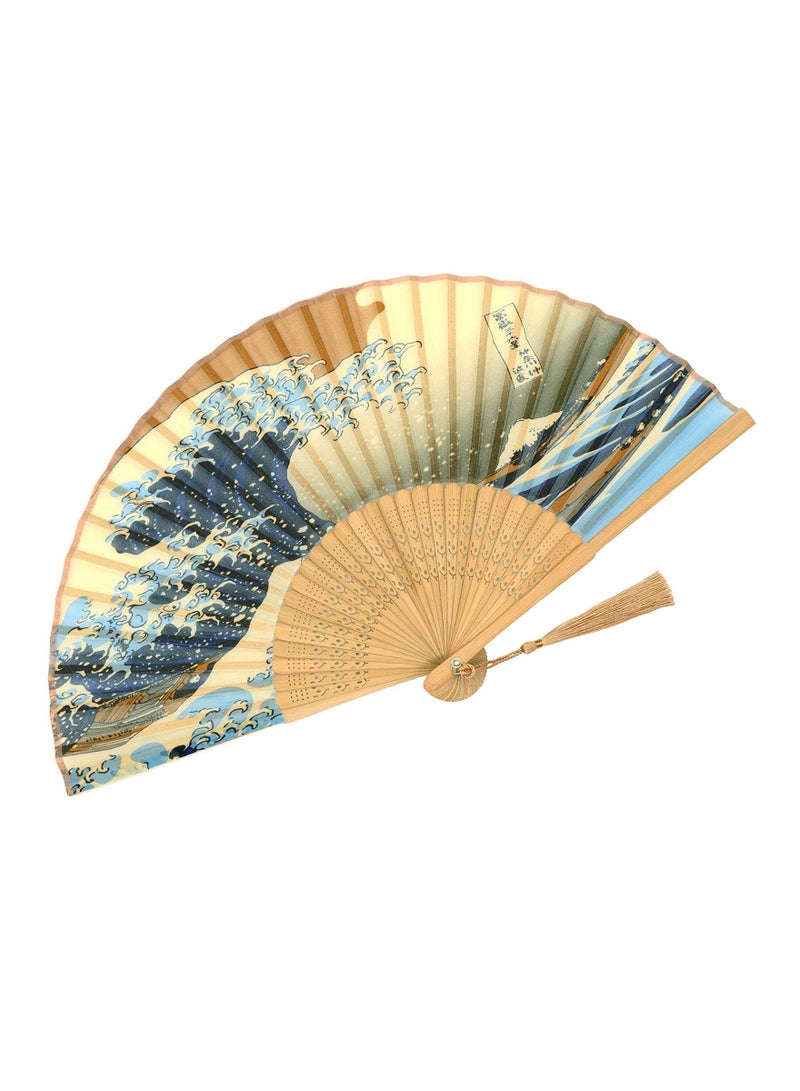 Small Folding Hand Fan Vintage Bamboo Silk Fans Charming Elegant Modern Woman Handmade