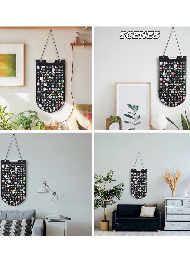Wall Hanging Brooch Pin Storage Organizer, SYOSI Brooch Collection Storage Holder, Enamel Pin Display and Brooch Collection Storage Holder, Brooch Pin Collection Storage Holder Holds Up to141 Pins
