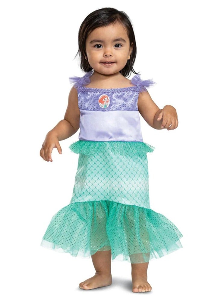 Disney Baby Ariel Classic Infant Costume, Red,12-18 Months