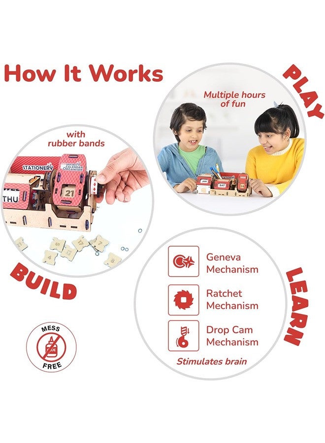 Smartivity Infinity Calendar Organizer Stem DIY Fun Toy, Best Gift For Boys & Girls age 8-14, Educational Activity Game For Kids