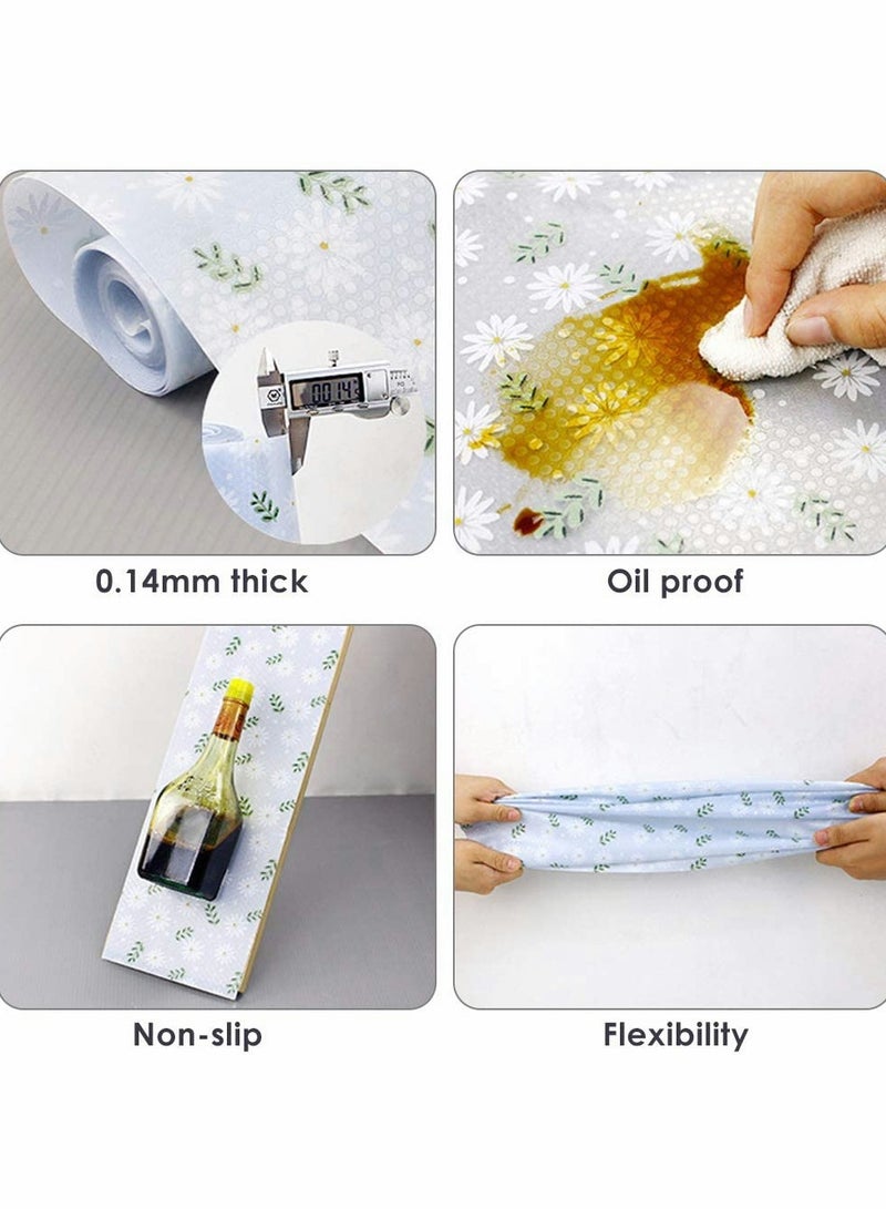 Non-Adhesive Waterproof Kitchen Cabinet Liner & Shelf Paper - Anti-Mildew, Non-Slip Drawer Mat for Home & Office (30x300cm)