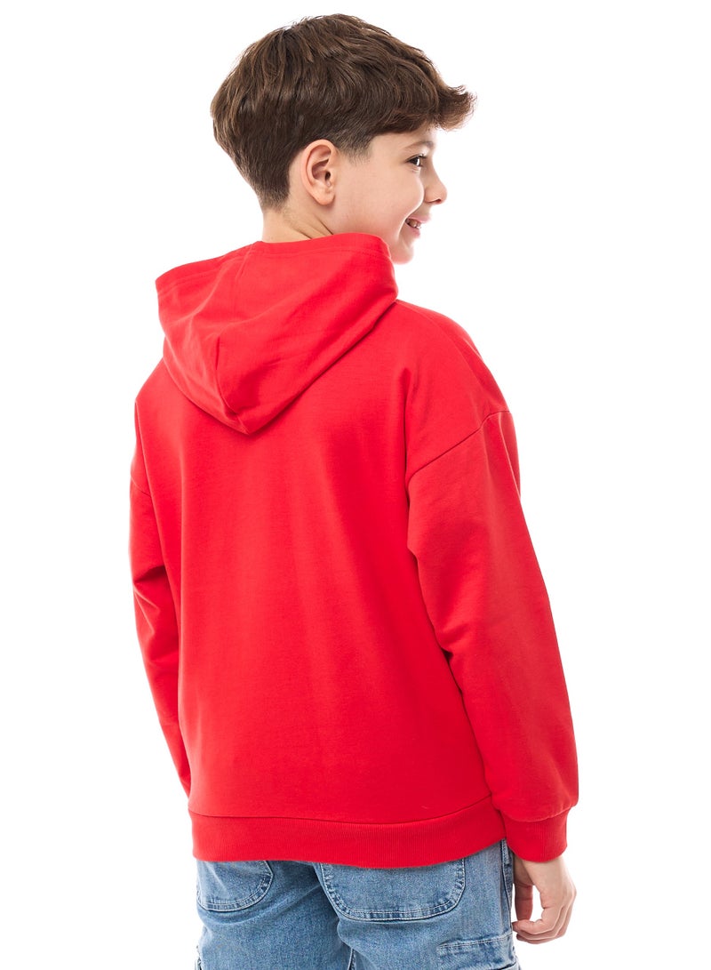 Boys' Hoodie  (8-14yrs) Orange