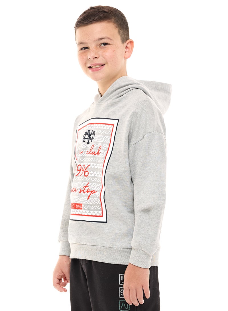 Boys' Graphic Printed Hoodie