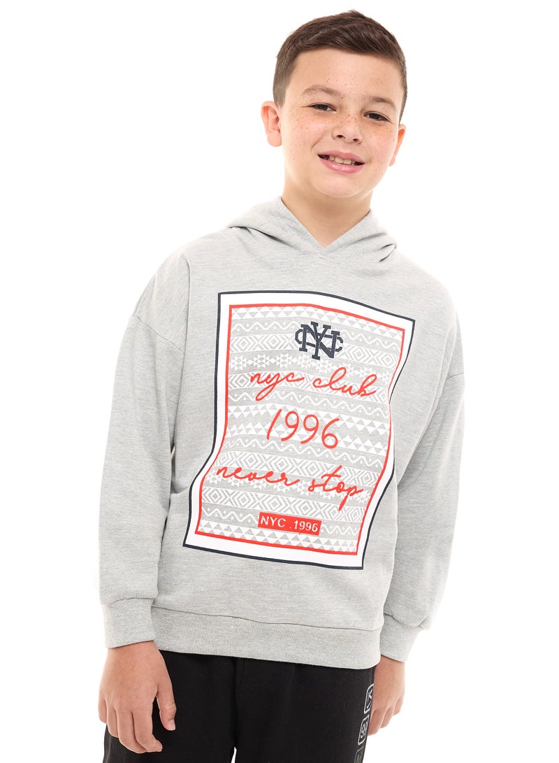 Boys' Graphic Printed Hoodie