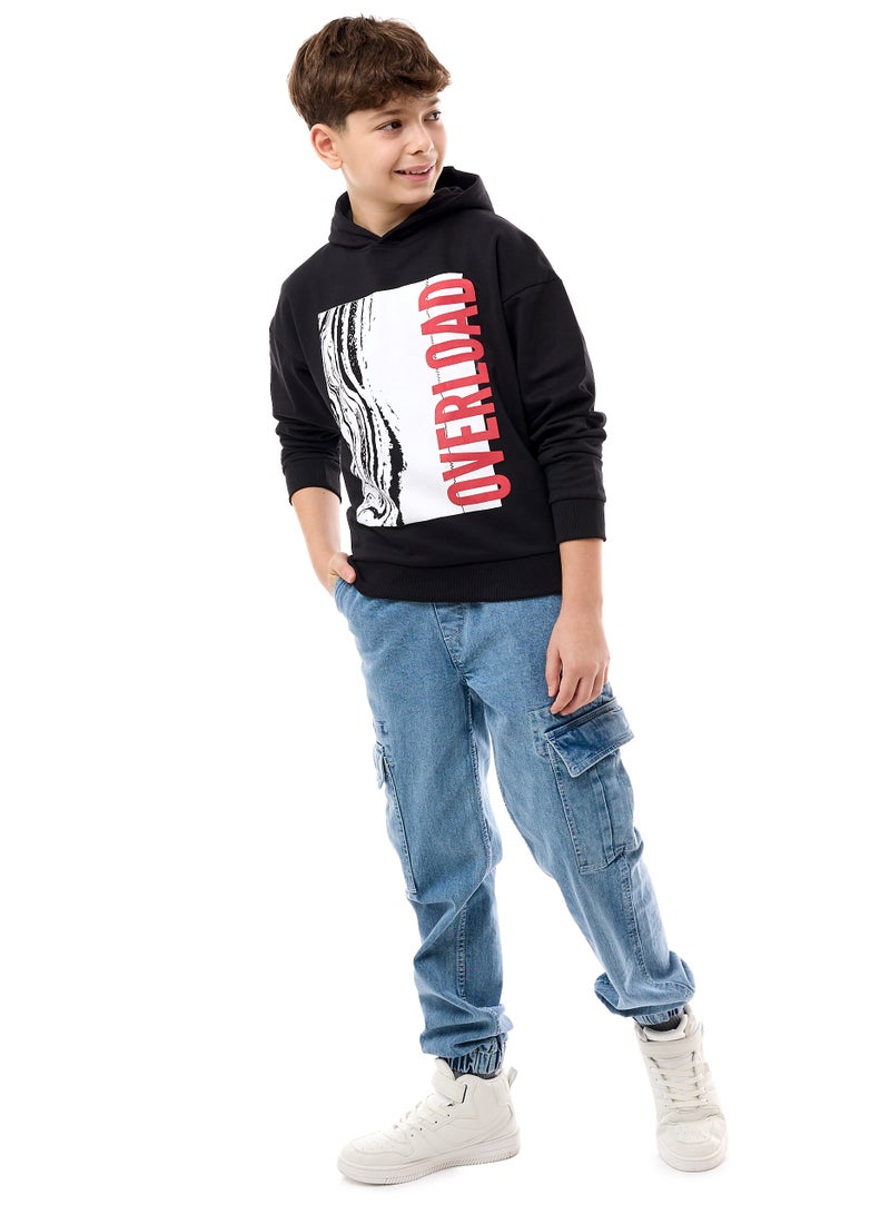 Boys' Graphic Printed Hoodie 