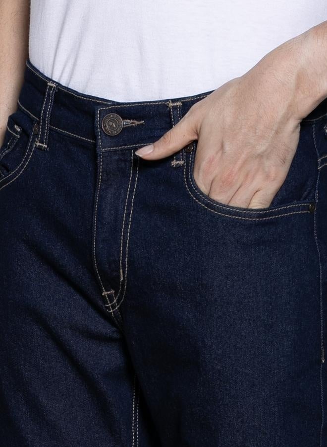 Men’s Dark Blue Relaxed Fit Jeans